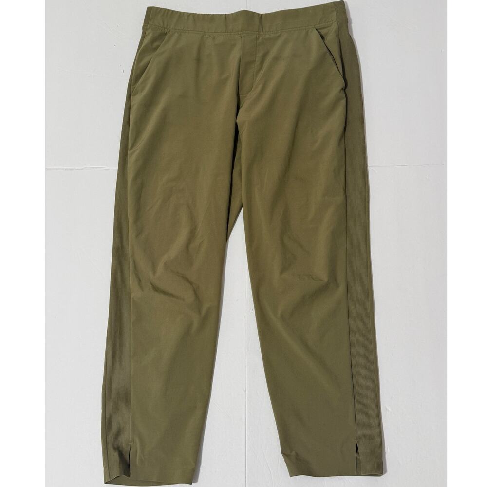 Athleta Brooklyn Mid-Rise Ankle Pant, Khaki/Olive, Size 14